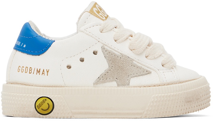 Photo: Golden Goose Baby White May Sneakers