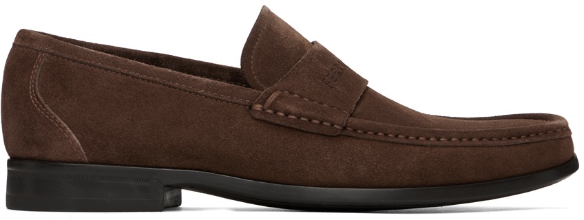 Photo: Ferragamo Brown Dupont Loafers