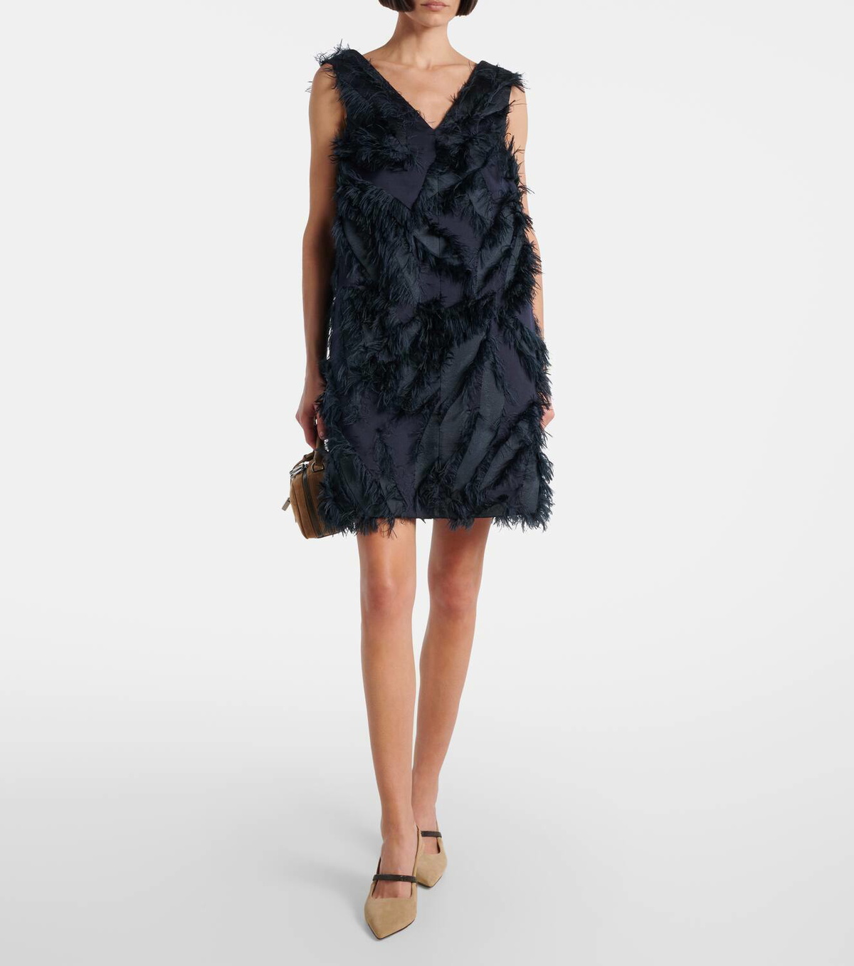 Brunello Cucinelli Fringed minidress