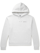 Jacquemus - Logo-Embroidered Organic Cotton-Jersey Hoodie - White