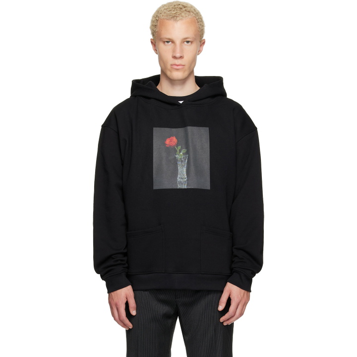 Photo: Ernest W. Baker Black Rose Print Hoodie