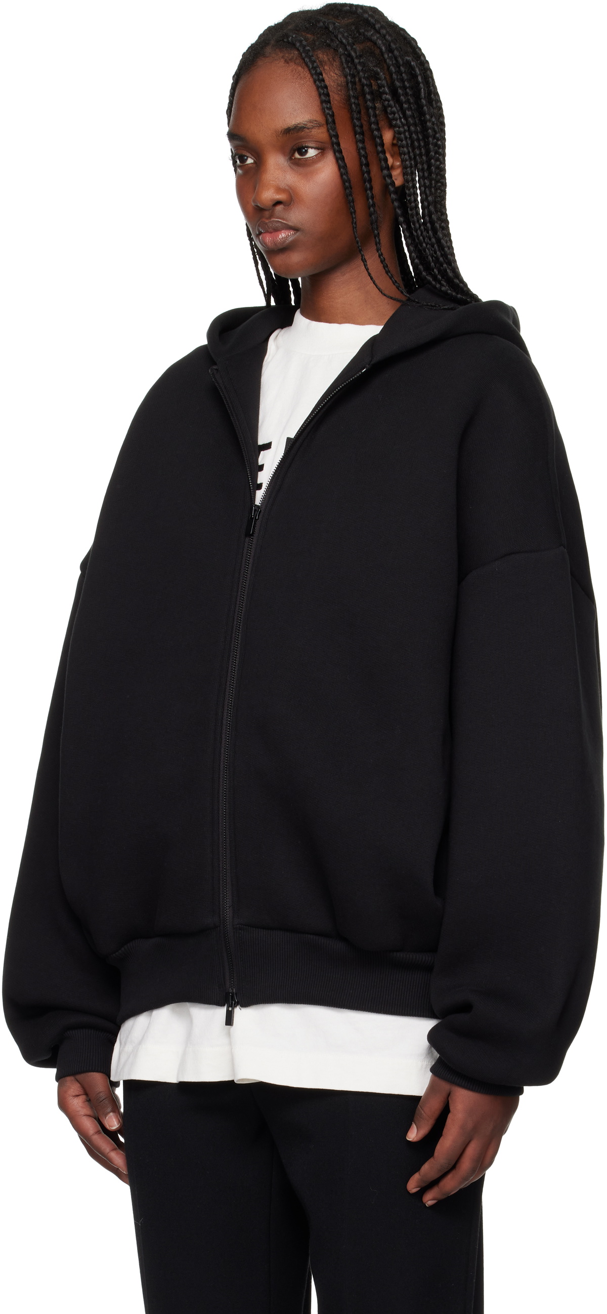 Fear of God Black Eternal Fleece Full Zip Hoodie