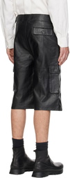 Deadwood Black Carter Leather Shorts