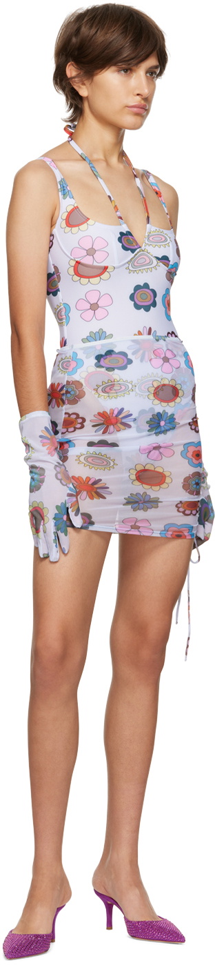 FENSI SSENSE Exclusive Psychedelic Daisies Gloves