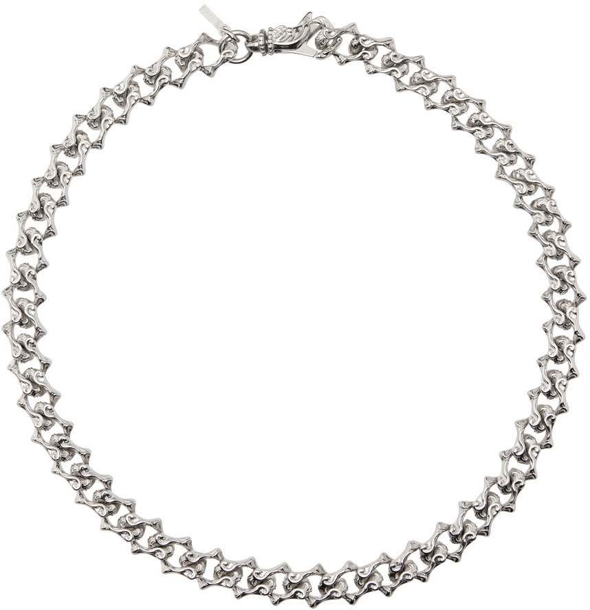 Emanuele Bicocchi Silver Arabesque Chain Necklace