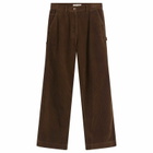Nothing Written Women's Corduroy Carpenter Pants in Dark Brown