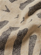 KAPITAL - Printed Mélange Loopback Cotton-Jersey Sweatshirt - Gray