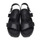 Officine Creative Black Agora 1 Sandals