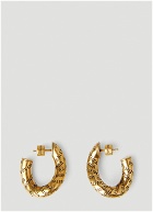 Logo Engraved Earrings in Gold