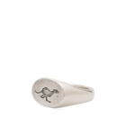 Frederick Grove Greyhound Signet Ring in Silver
