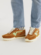 Visvim - FKT Runner Suede- and Leather-Trimmed Nylon-Blend Sneakers - Brown