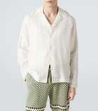 Frescobol Carioca Safra linen-blend shirt