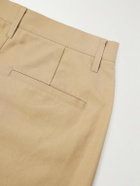 Amomento - Tapered Pleated Cotton Trousers - Neutrals