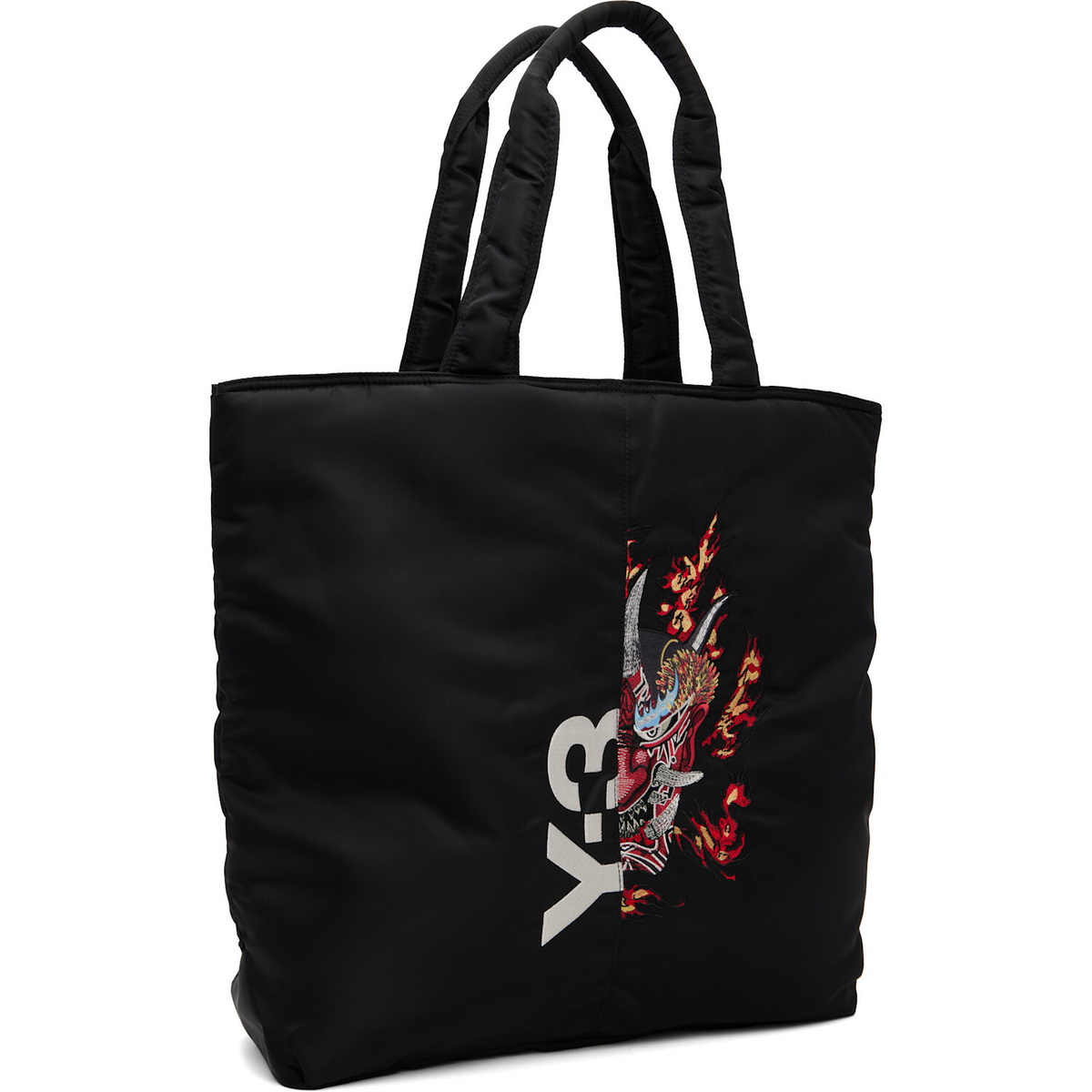 Y-3 Black Graphic Tote