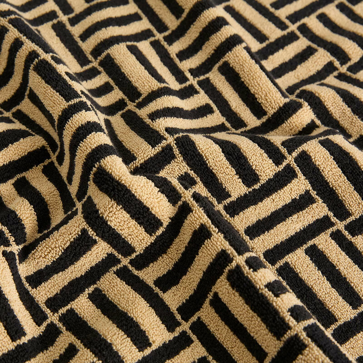 Baina Saroma Bath Mat in Sand/Noir 