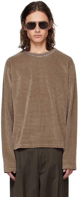 Photo: mfpen Brown Striped Sweater