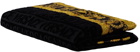 Versace Black 'I Love Baroque' Beach Towel