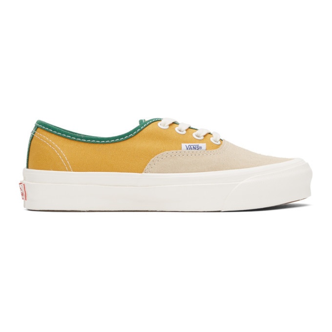 Photo: Vans Yellow and Beige OG Authentic LX Sneakers