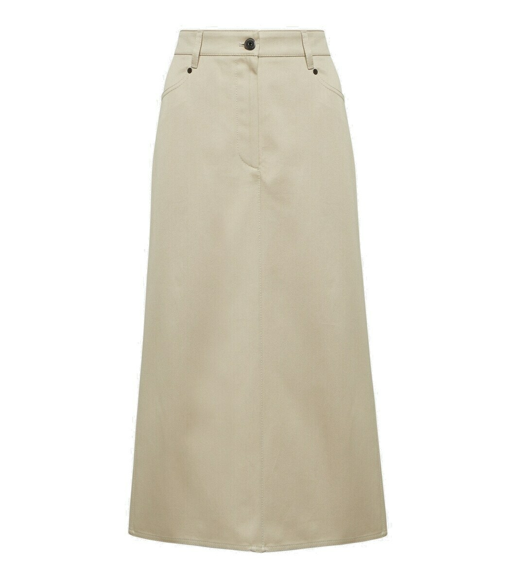 Brunello Cucinelli Denim midi skirt Brunello Cucinelli