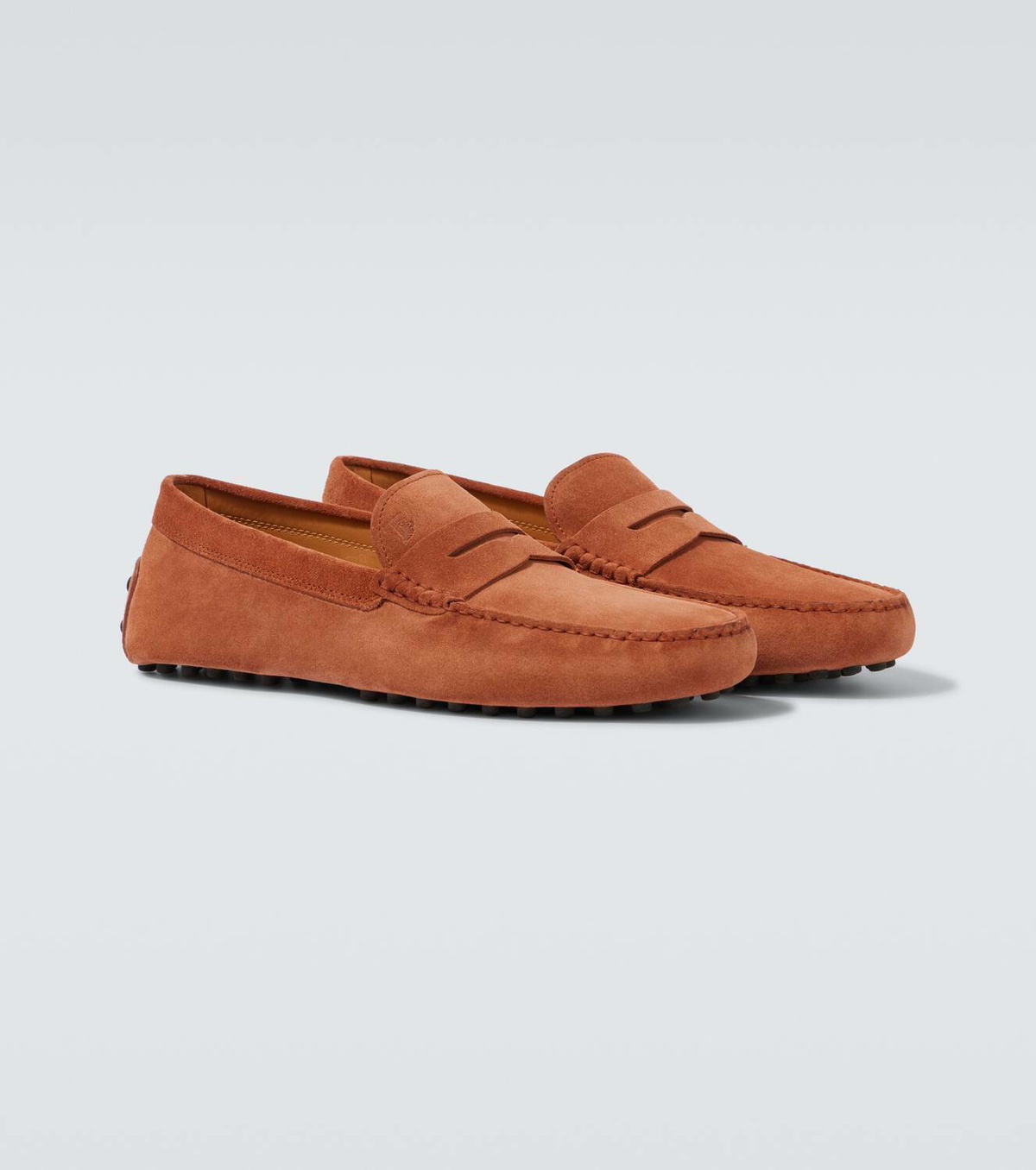 New in Box Tod\'s Gommino Suede Brown Driving Loafers Gommino Suede driving Loafer - Chocolate | Viola Milano main image 2