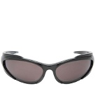 Balenciaga Eyewear BB0253S Sunglasses in Black/Grey