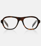 Prada Logo aviator glasses