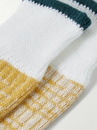 Corgi - Space-Dyed Ribbed Cotton Socks - Yellow