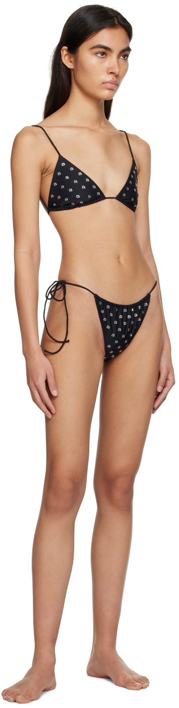 Alexander Wang Black Hotfix Bikini Bottom