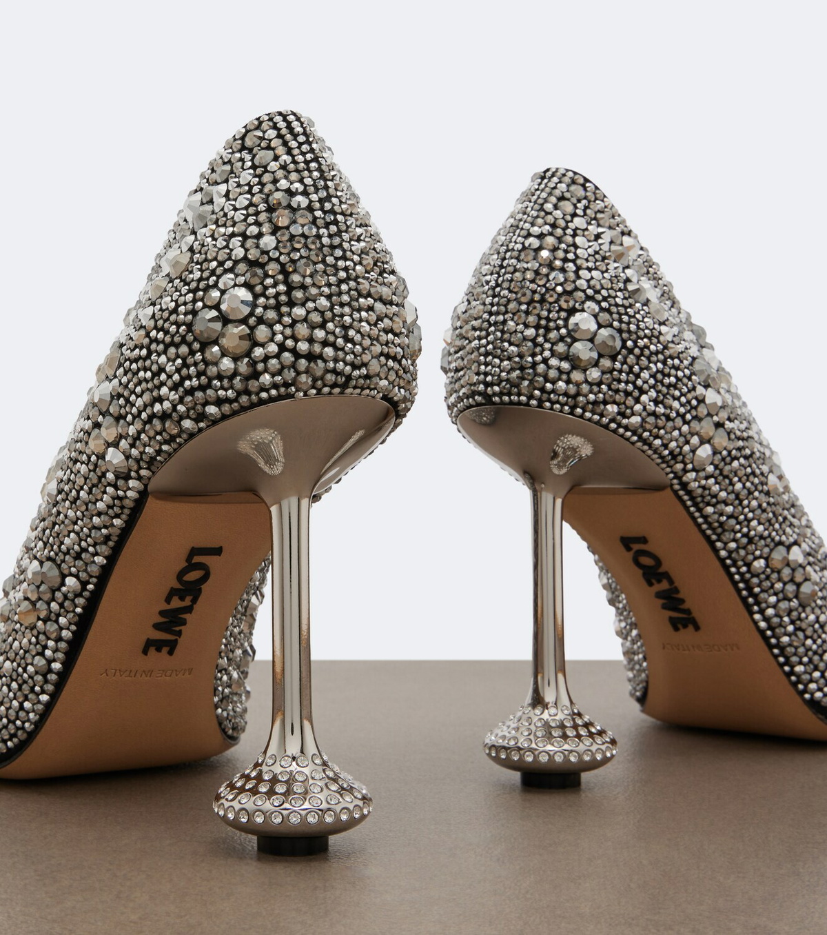 Loewe Toy embellished suede pumps