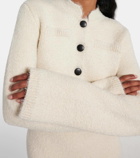 Khaite Ello cropped silk and cashmere jacket