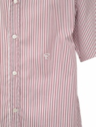 MAISON MARGIELA - Striped Cotton Short Sleeved Shirt