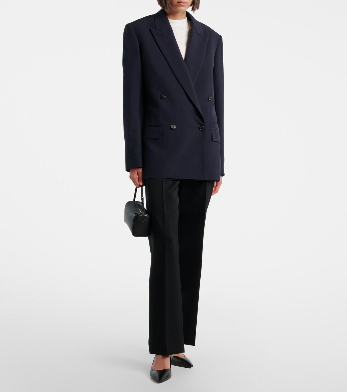 The Row '90s Small leather top-handle bag