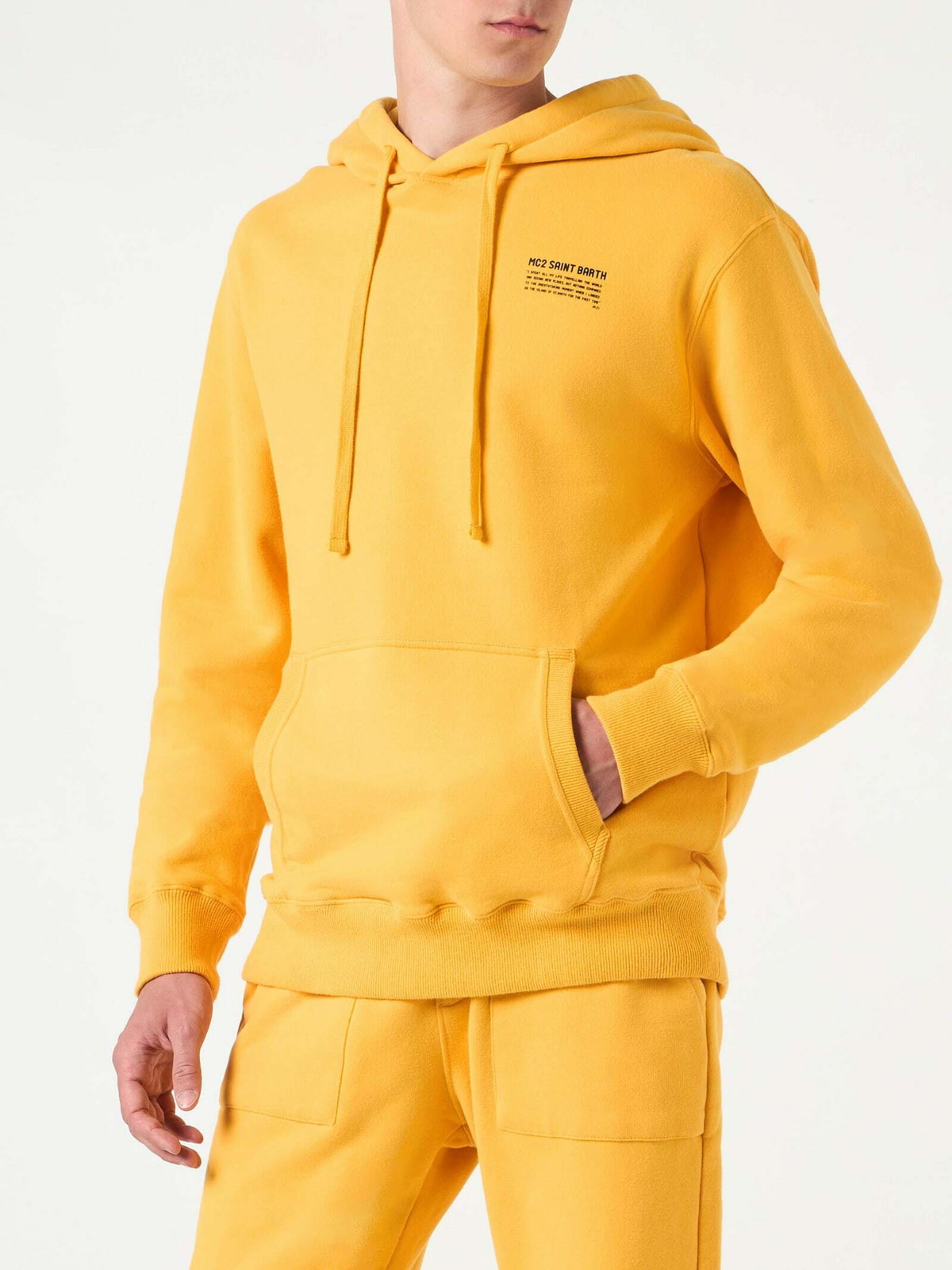 MC2 Saint Barth Yellow Ochre Hoodie | Pantone® Special Edition MC2 ...