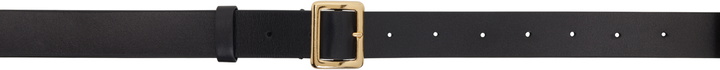 Photo: AURALEE Black Leather Square Buckle Belt