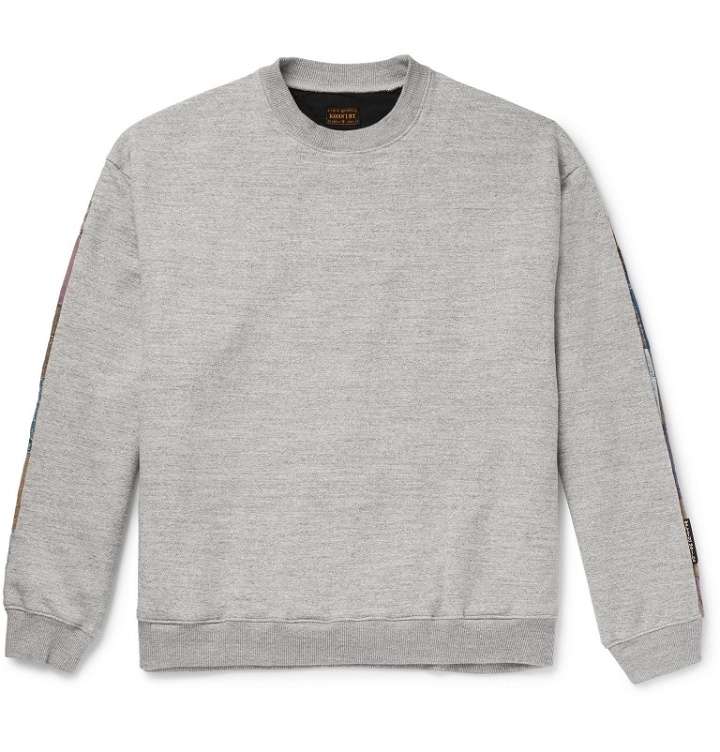 Photo: KAPITAL - Patchwork-Panelled Loopback Cotton-Jersey Sweatshirt - Gray