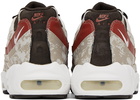 Nike Off-White & Brown Air Max 95 Sneakers