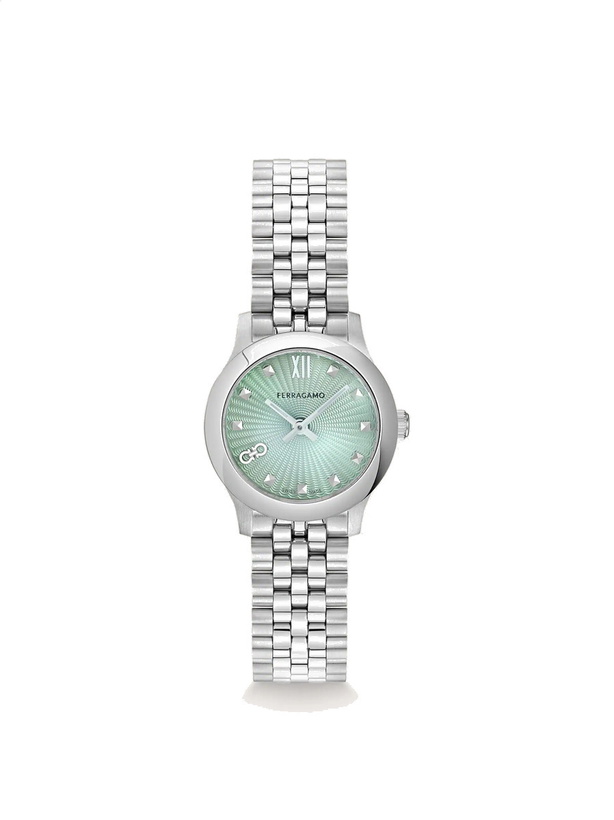 Photo: Ferragamo Womens Ferragamo Duo Mini watch in Green