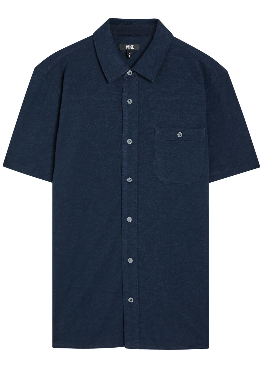 Paige Carillo Cotton Shirt Navy