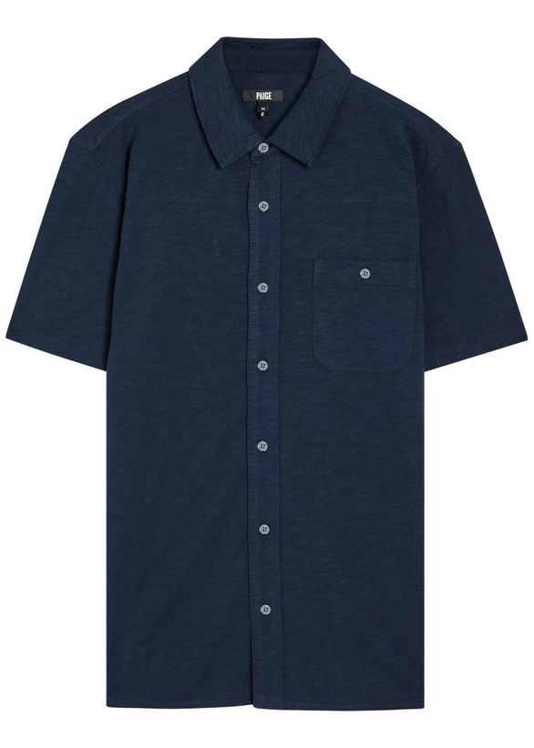 Photo: Paige Carillo Cotton Shirt Navy