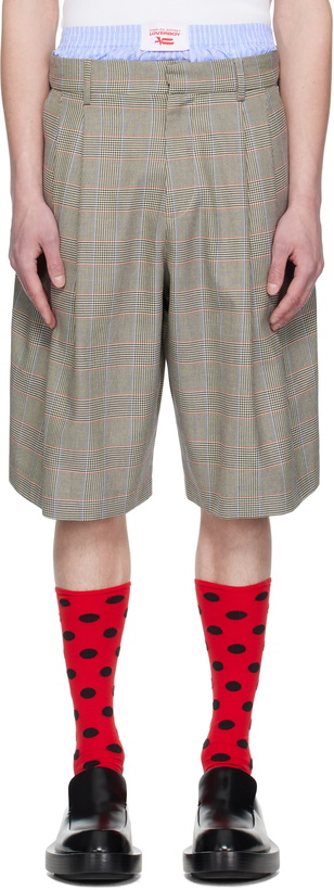 Photo: Charles Jeffrey LOVERBOY Beige Aberdeen Shorts