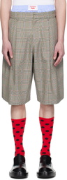 Charles Jeffrey LOVERBOY Beige Aberdeen Shorts
