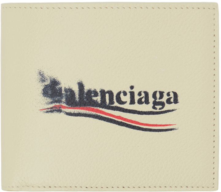 Photo: Balenciaga Off-White Cash Square Folded Wallet