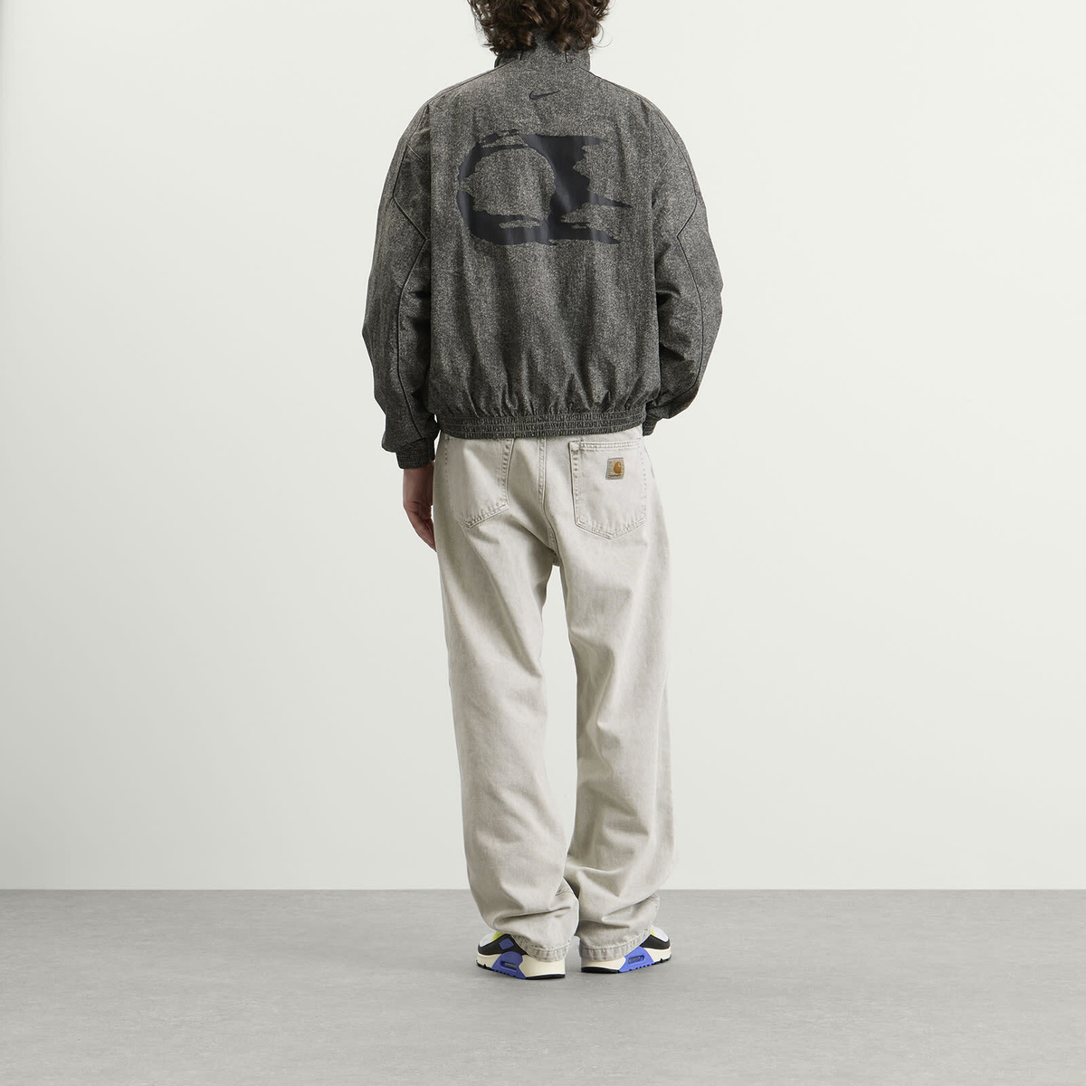 Nike Men's Club Rules AOP Full Zip Jacket in College Grey/Black