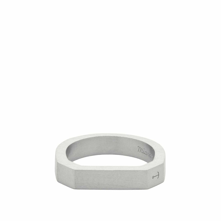 Photo: Miansai Men's Hex Plated Ring in Silver