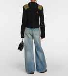 MM6 Maison Margiela Distressed cotton and wool sweater