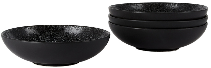JAR CERAMISTES Black Tourron Pasta Bowl Set