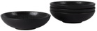 JAR CERAMISTES Black Tourron Pasta Bowl Set