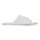 MM6 Maison Margiela White Multi Strap Toe Sandals