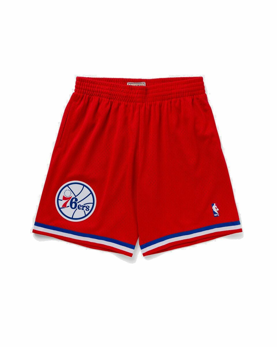 Photo: Mitchell & Ness Nba Swingman Shorts Philadelphia 76ers 2002 03 Red - Mens - Sport & Team Shorts