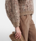 Brunello Cucinelli Sequined mohair-blend cardigan